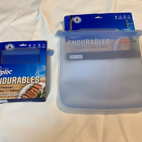 Ziploc Endurables reusable bags 64 ounce & 16 ounce -one of each - Picture 6 of 8